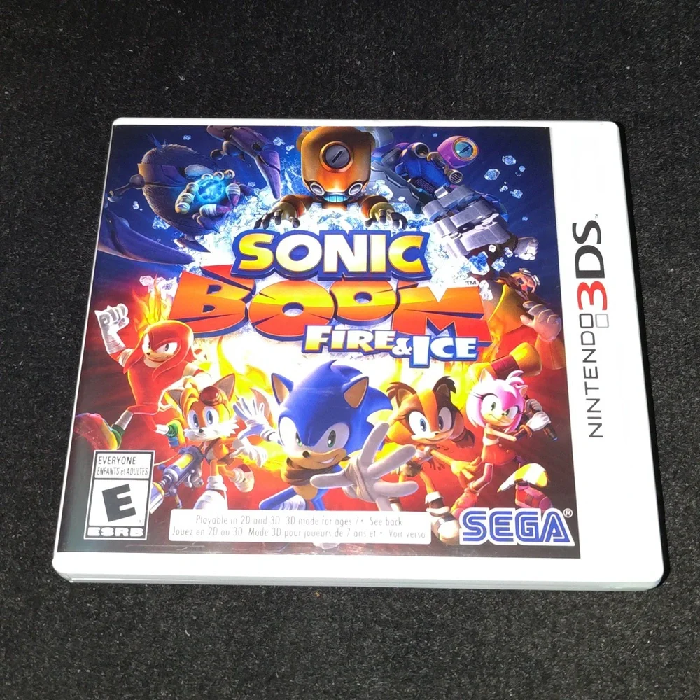 Sonic Boom Fire & Ice - Nintendo 3DS ***CASE ONLY / NO GAME / Authentic /USA